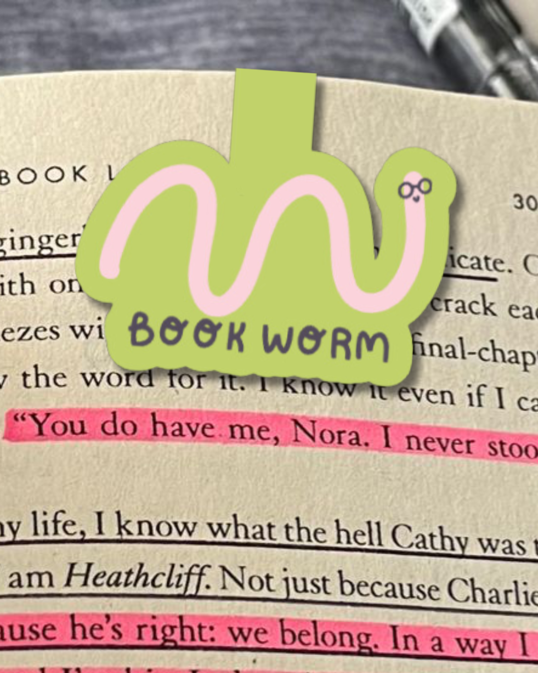 Bookworm Magnetic Bookmark