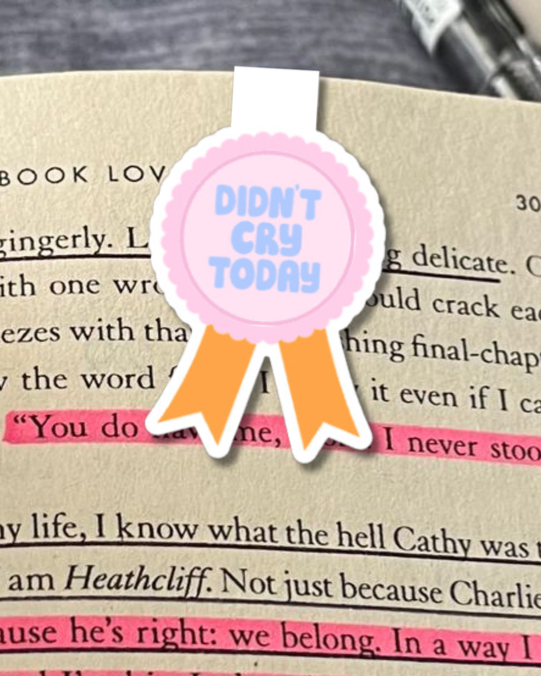 Didn’t Cry Today Ribbon Magnetic Bookmark