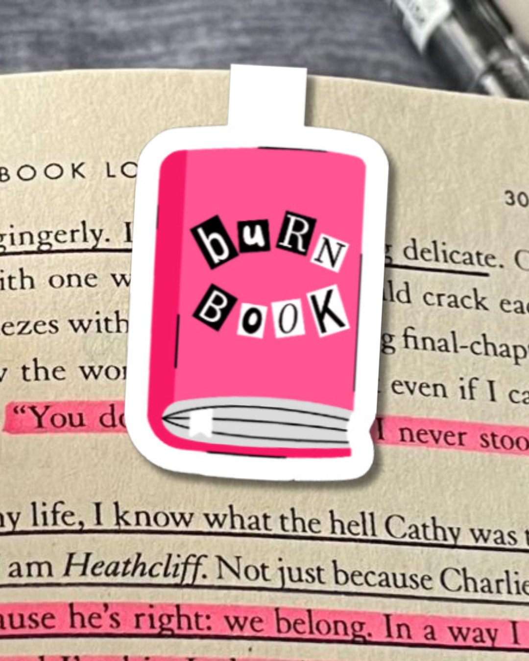Burn Book Magnetic Bookmark