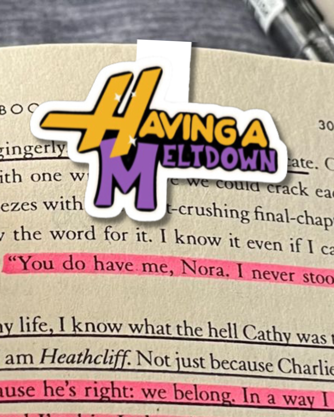 Having a Meltdown Magnetic Bookmark