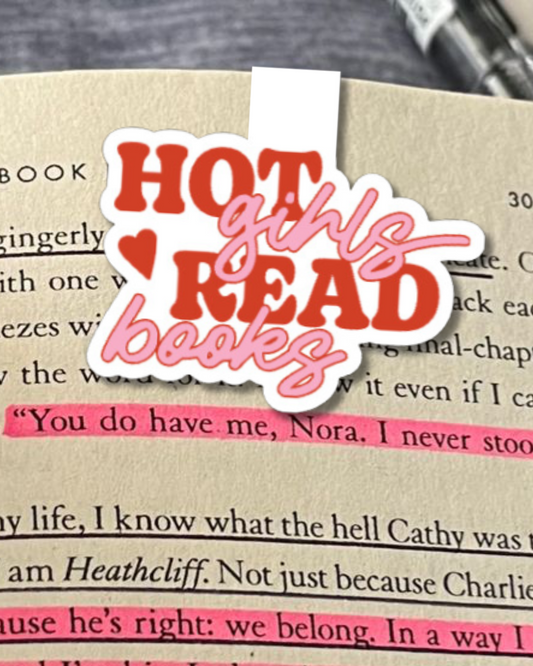 Hot Girls Read Books Magnetic Bookmark