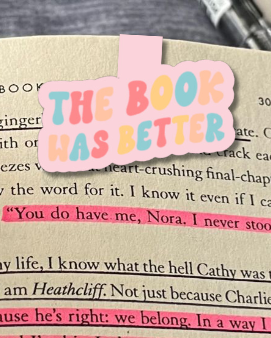 The Book Was Better Magnetic Bookmark
