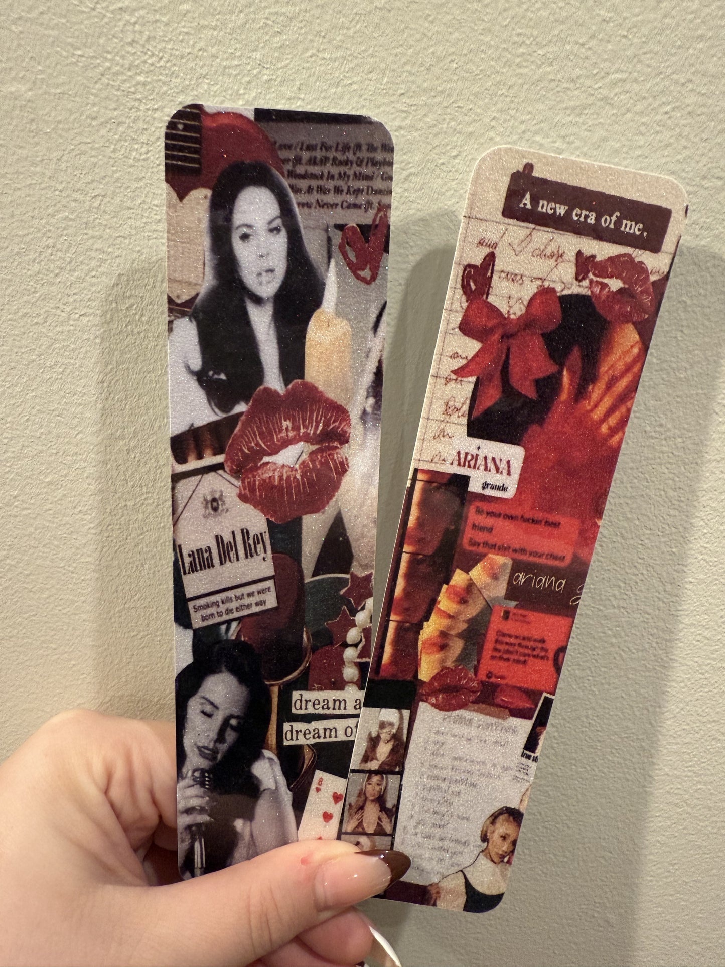 Girlie Pop Stars Glitter Bookmark