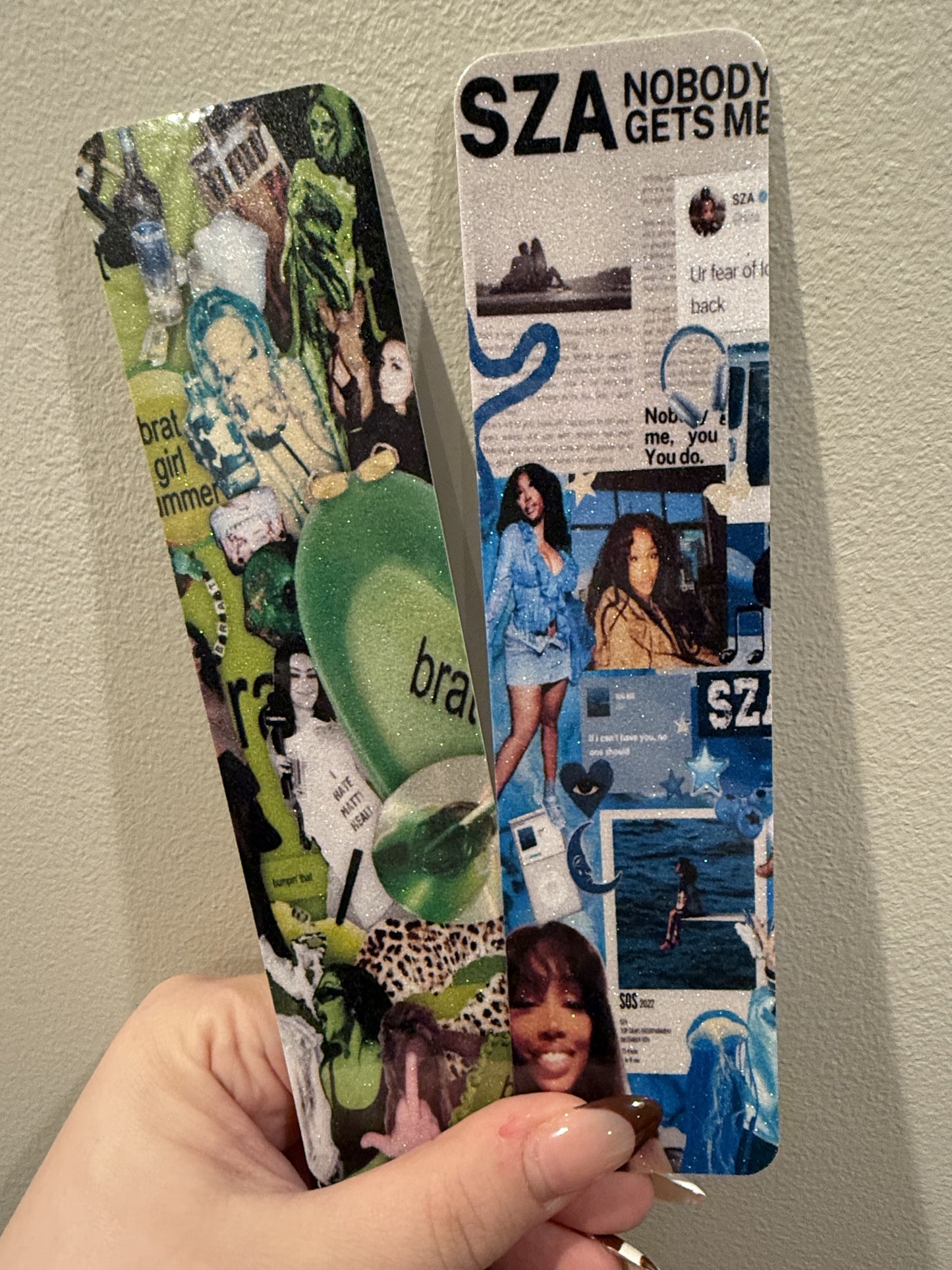 Girlie Pop Stars Glitter Bookmark