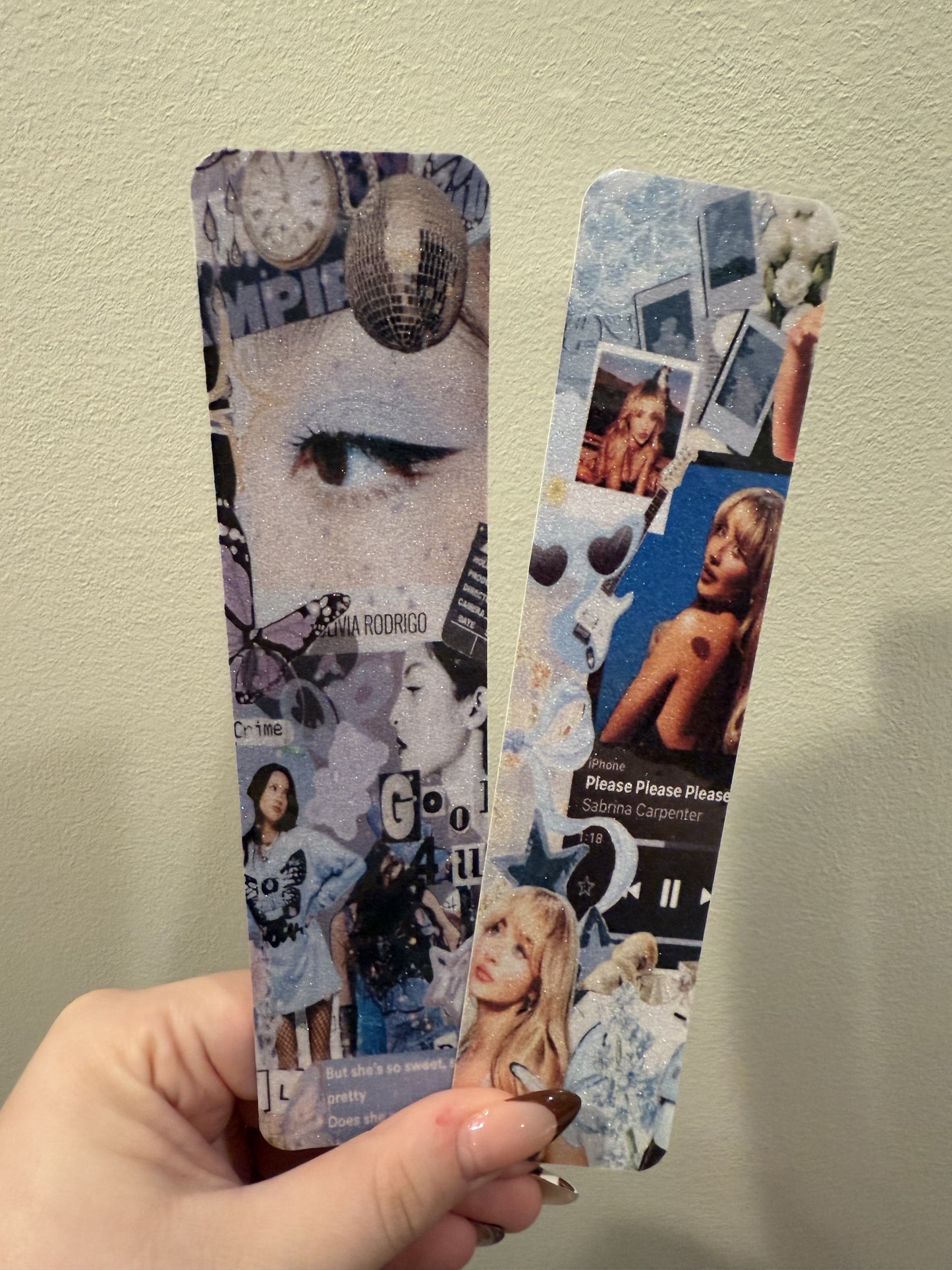 Girlie Pop Stars Glitter Bookmark