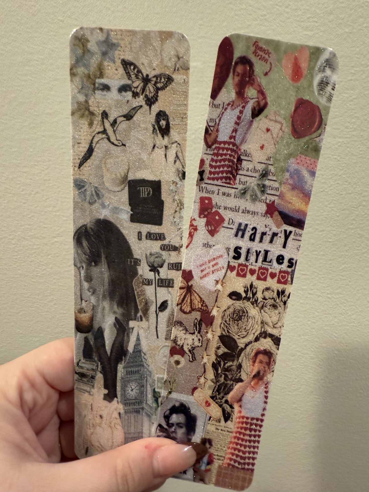 Girlie Pop Stars Glitter Bookmark