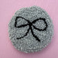 *CUSTOM* Coquette Bow Tufted Car Coaster, Mug Rug, Punch Needle Coaster