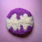 *CUSTOM* Wavy Tufted Car Coaster, Mug Rug, Punch Needle Coaster