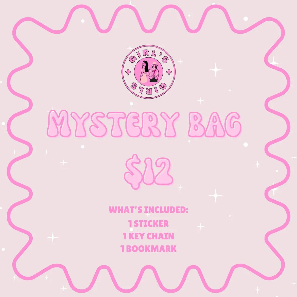 Girlie Mystery Bag (Includes Sticker, Bookmark and Keychain)