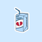Boy Tears Juice Box Sticker