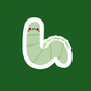 Sad But Trying Worm Sticker