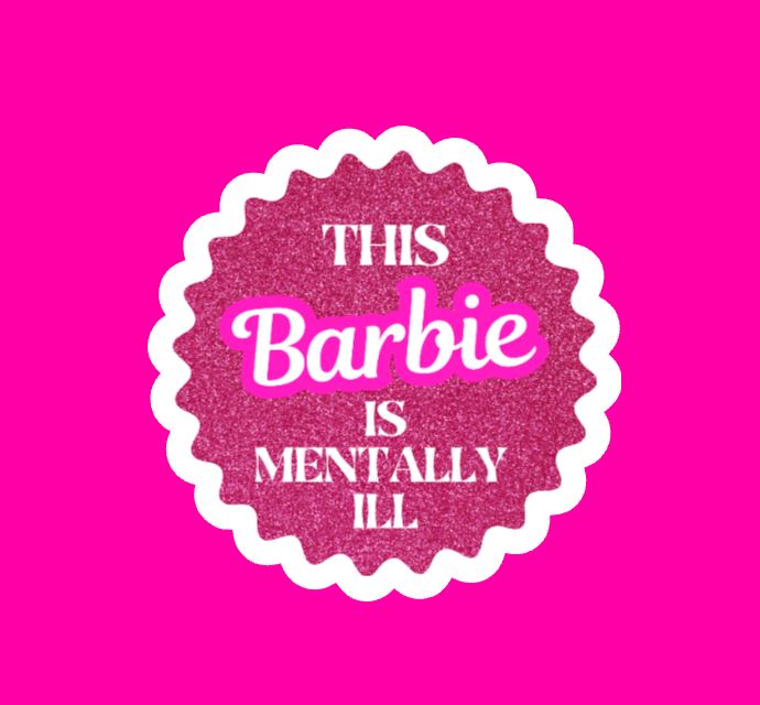 Barbie Mental Health / Antidepressant Sticker