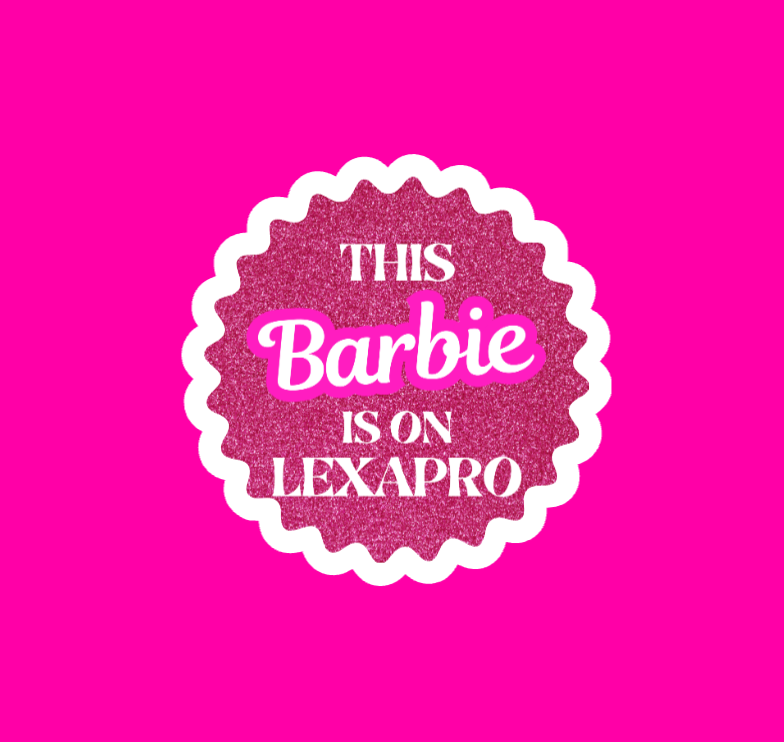 Barbie Mental Health / Antidepressant Sticker