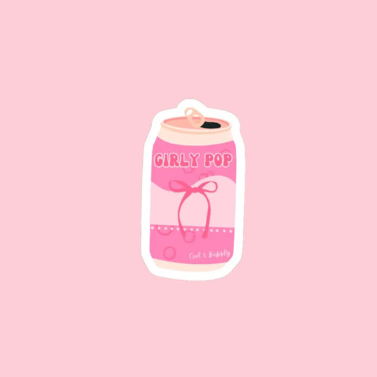 Girly Pop Cute Coquette Soda Can Sticker